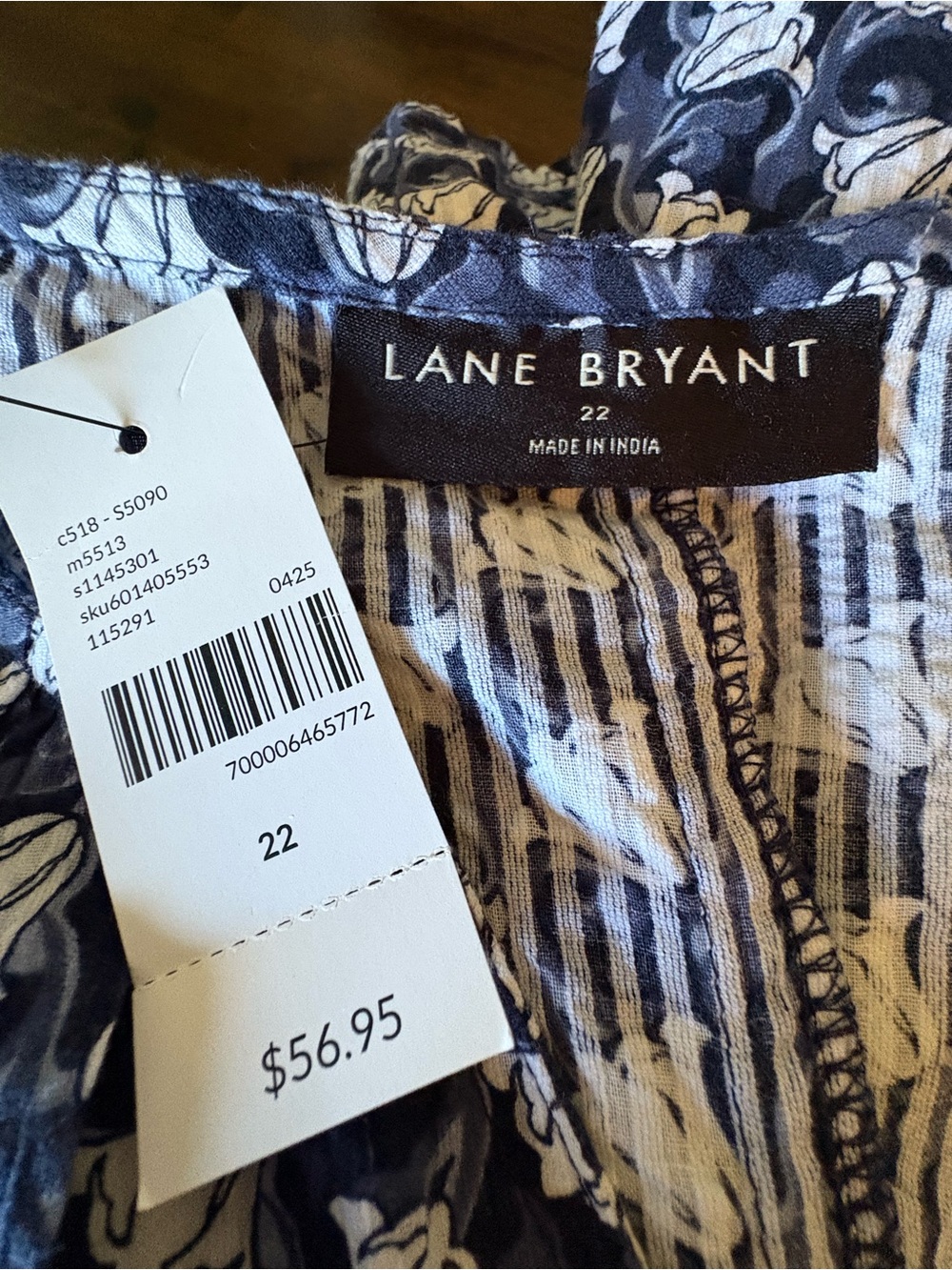 NWT 100%Lane Bryant LOT of 3 Pink, Green, Navy/White V-Neck Tunics Size 22 - Picture 7 of 8